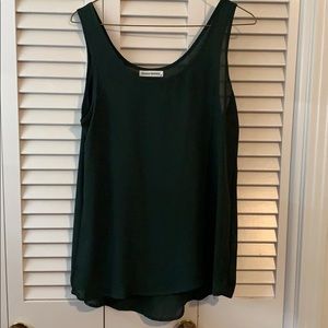 Hunter Green Shell top